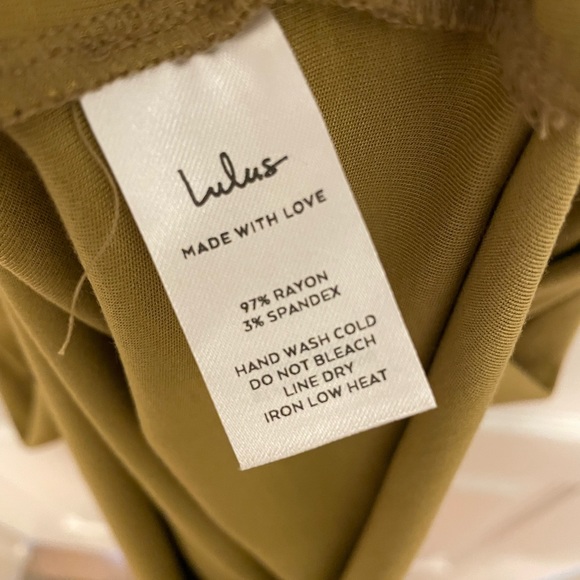 NWT Olive Green Cutout Bodycon Maxi Dress - Picture 9 of 9